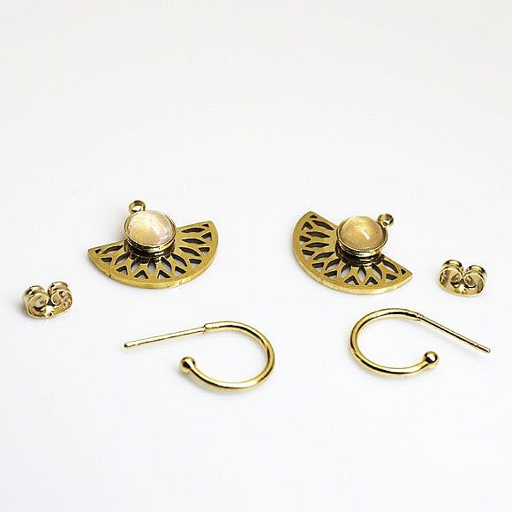 Earrings / 100% high quality stainless steel / hypoallergenic